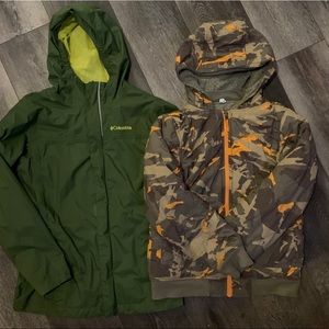 Boys size 8/10 Columbia rain jacket/snow